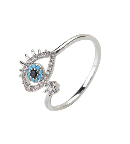 Evil Eye Diamond Rings