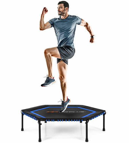 50" Fitness Trampoline Gym Exercise Jumping Foldable Rebouncer