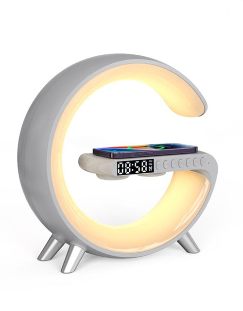 Load image into Gallery viewer, Intelligent Atmosphere Lamp Bluetooth Speaker Wireless Charger Bedside Lamp Sunrise Wake-up Lamp Polar Lamp Alarm Clock

