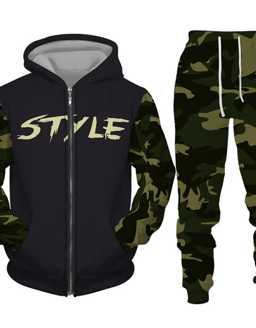 Load image into Gallery viewer, Outdoor Hooded Jacket Sportswear Two-piece Set
