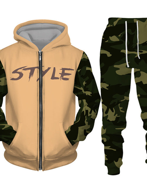 Load image into Gallery viewer, Outdoor Hooded Jacket Sportswear Two-piece Set
