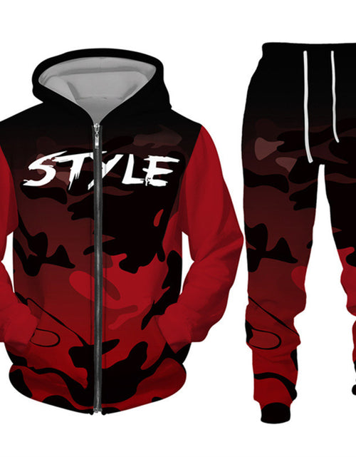 Load image into Gallery viewer, Outdoor Hooded Jacket Sportswear Two-piece Set
