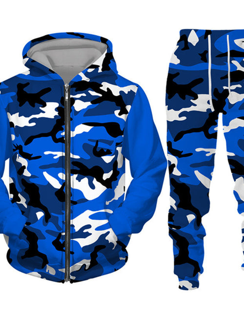 Load image into Gallery viewer, Outdoor Hooded Jacket Sportswear Two-piece Set

