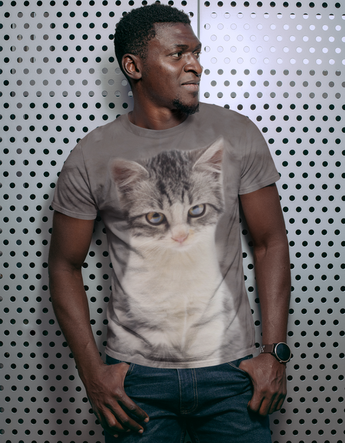 Load image into Gallery viewer, Men's Calico Cat T-shirt
